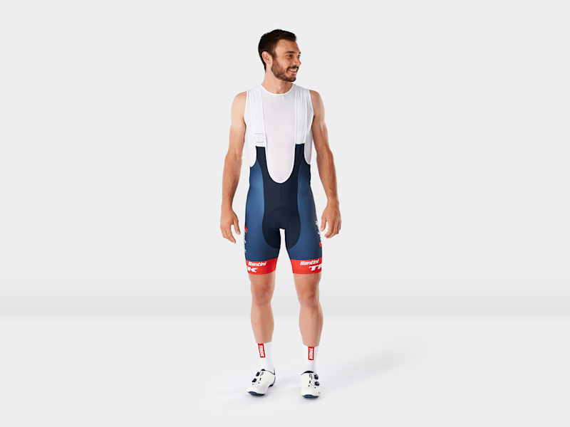 Santini Trek Segafredo Men s Team Replica Race Bib Short Trek Bikes