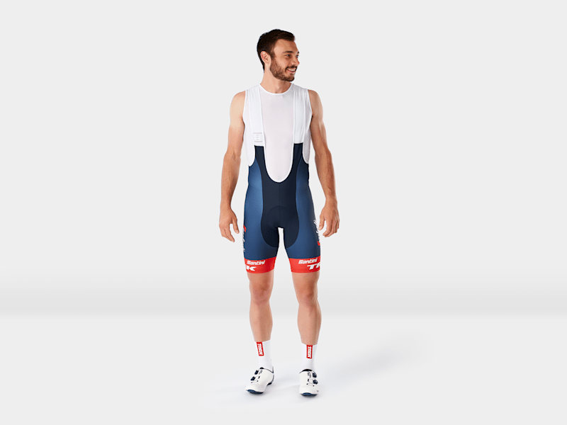 Santini Trek-Segafredo Men's Team Replica Race Bib Short - Electra 