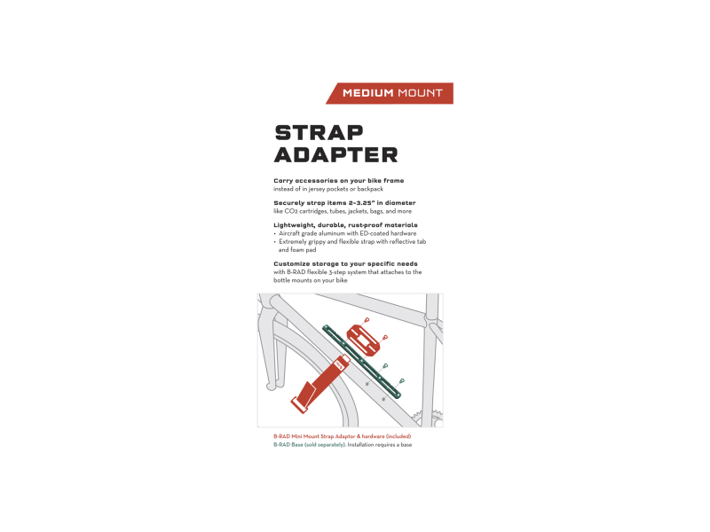 B-RAD Medium Strap and Accessory Mount
