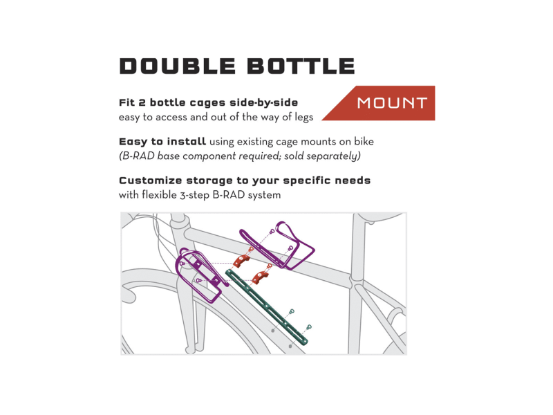 Wolf Tooth B-RAD Double Bottle Adapter