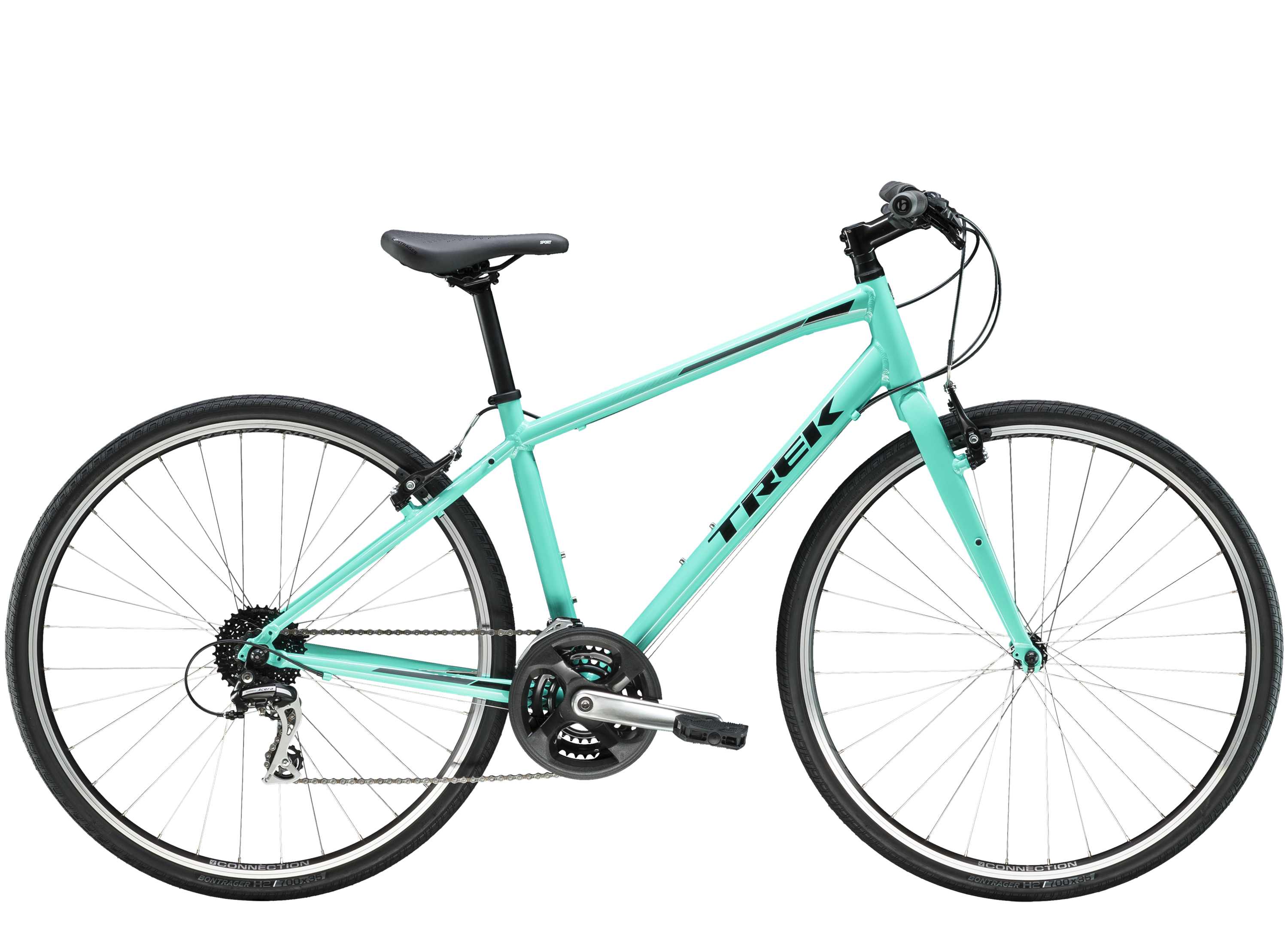 trek bicycle fx2 USED Step-Thru Medium 3x9 Speed Hybrid/Fitness Bike Red and versatile tires make it suitable for both road and loose terrain Trek 2026 FX 2 -
