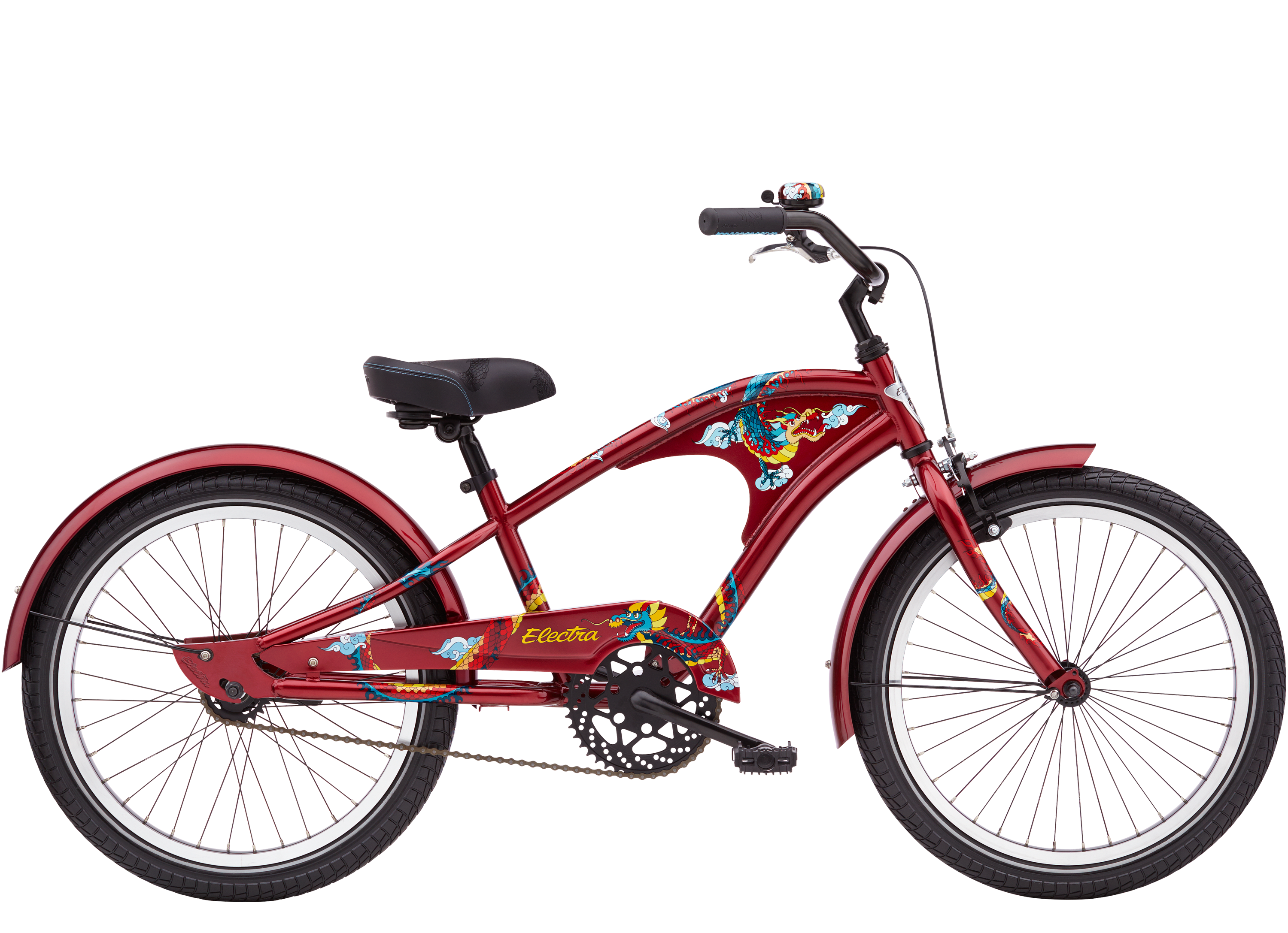 グレー/レッド DRAGON キッズ自転車 FIRE