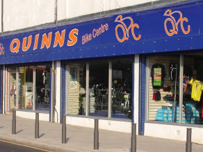 Quinns bike shop store edge lane