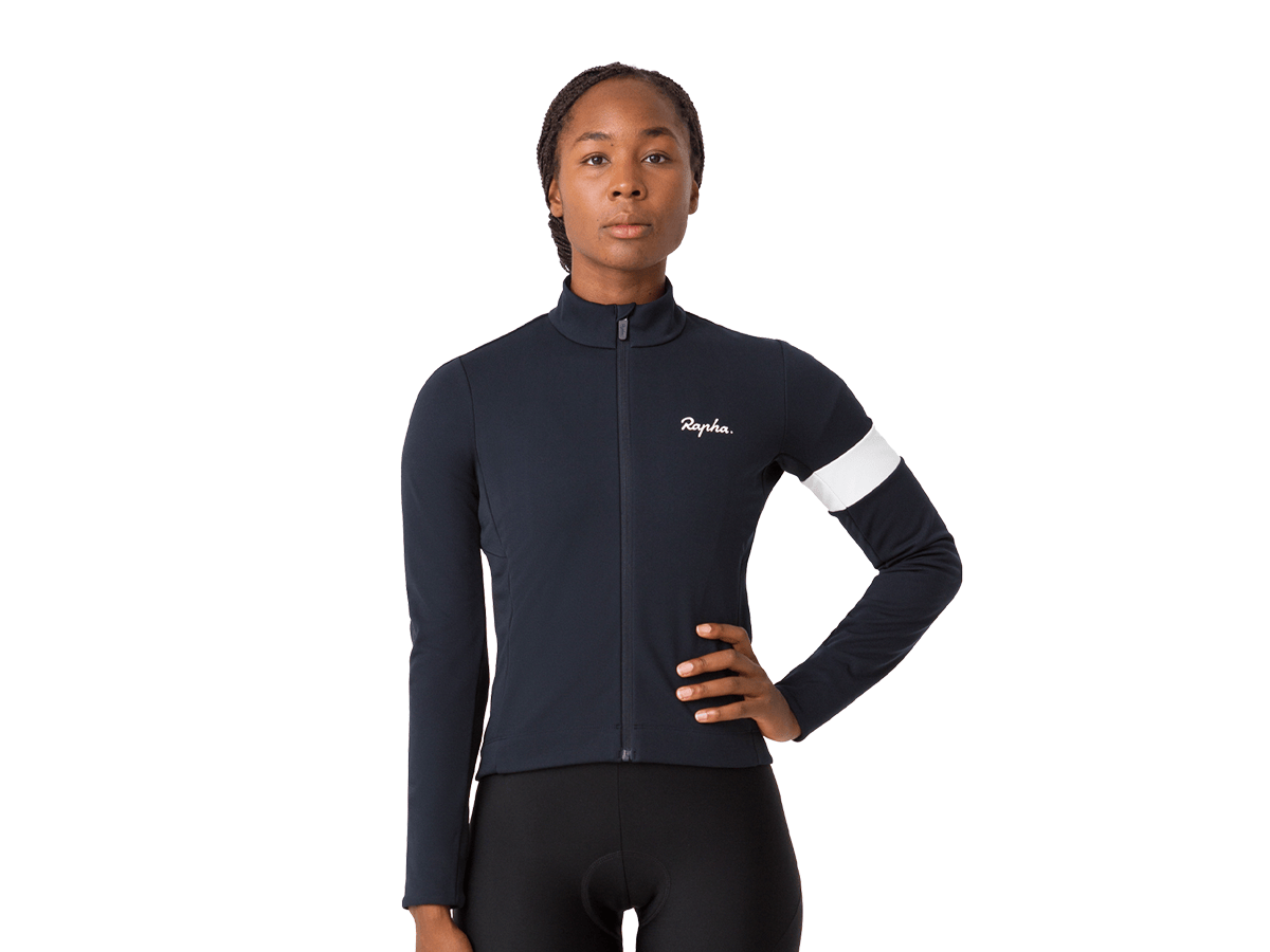 Model showing off Rapha Core