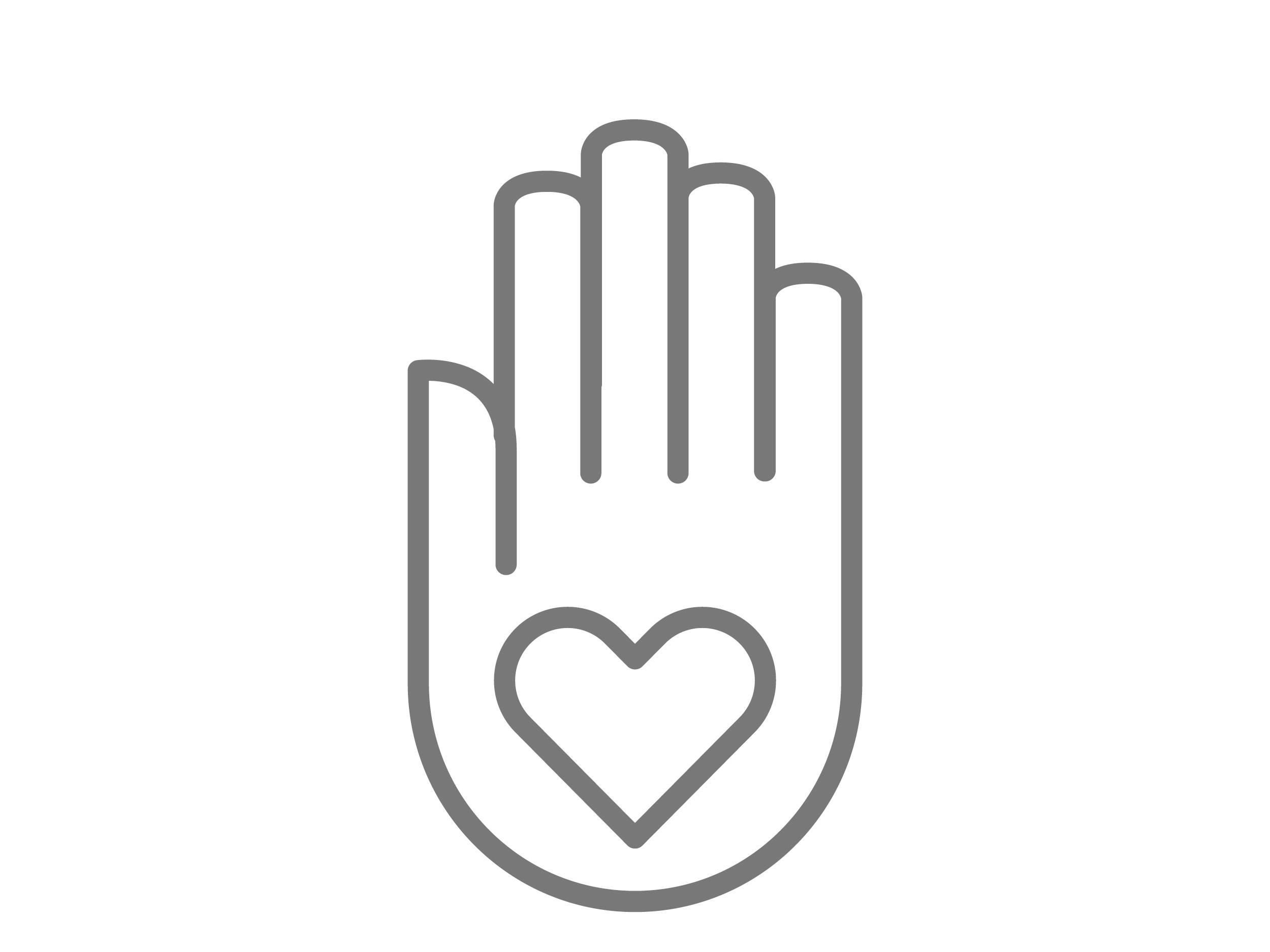 Hand with heart