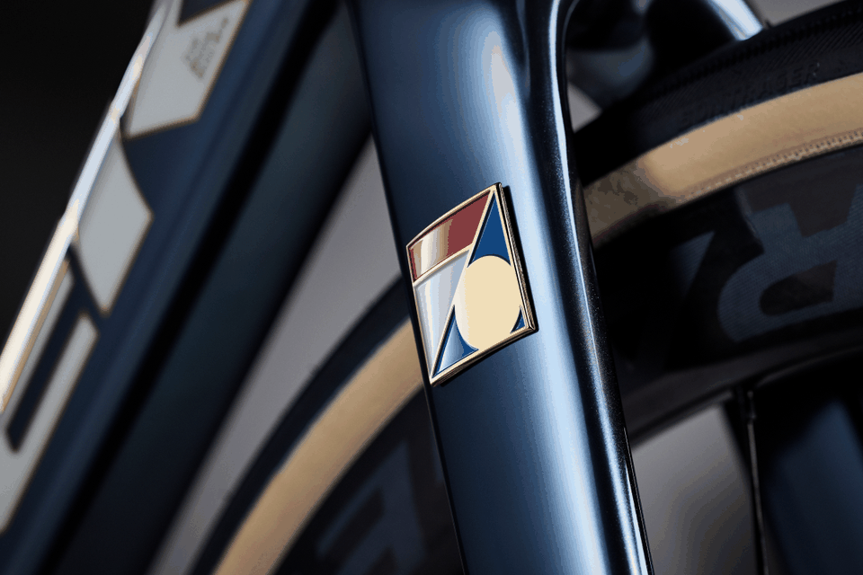 No. 76 limited edition head badge detail