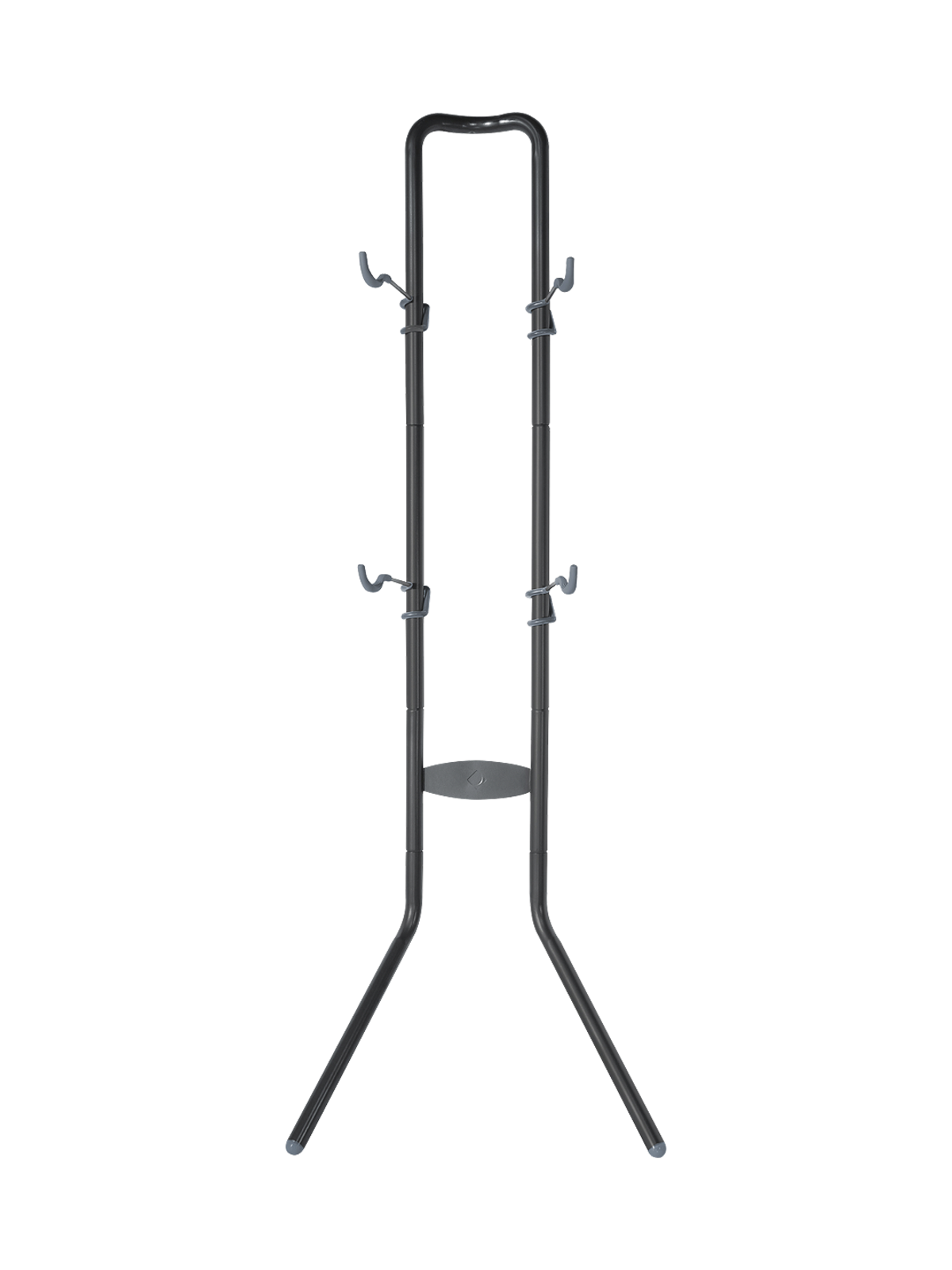 Delta Heavy Duty Two Bike Upright Storage Stand - Powdercoat Gray