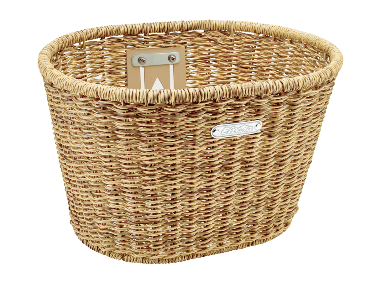 our goods Woven Plastic Storage Basket - Black