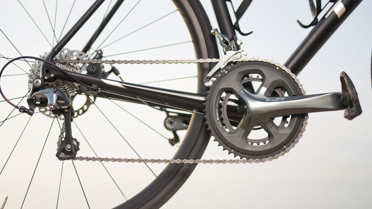 Chain of a store bicycle