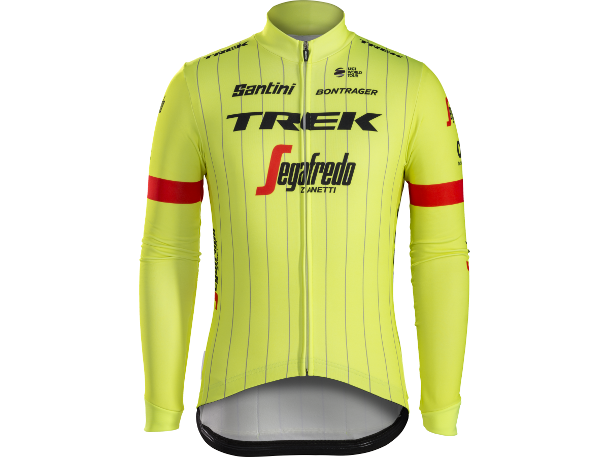 Santini Trek-Segafredo Men's Team Thermal LS Cycling Jersey - Trek