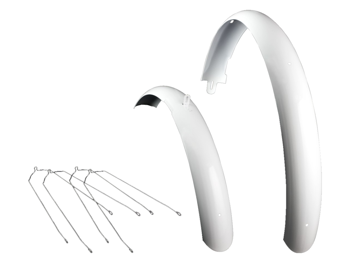 Fenix Classic Chrome Cruiser Bike Fenders – 26 Inch, Front & Rear Set, Balloon Tire Ready