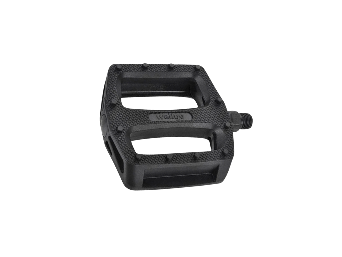 wellgo r090 pedals with clips straps 9 16 - black from