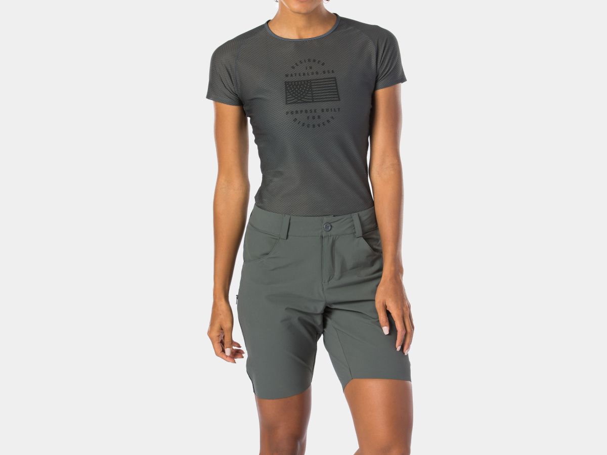 Active Intent Women's Pocket Bike Shorts Black