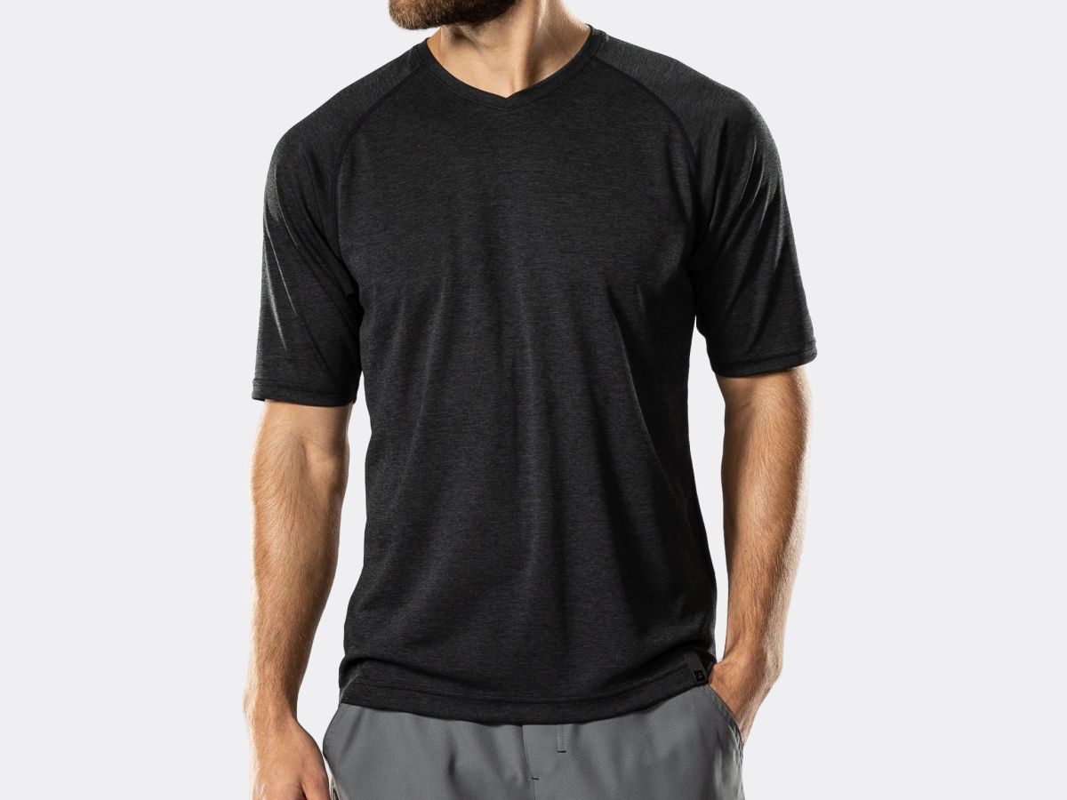 Tek Gear 100% Polyester Black Active T-Shirt Size 3X (Plus) - 44