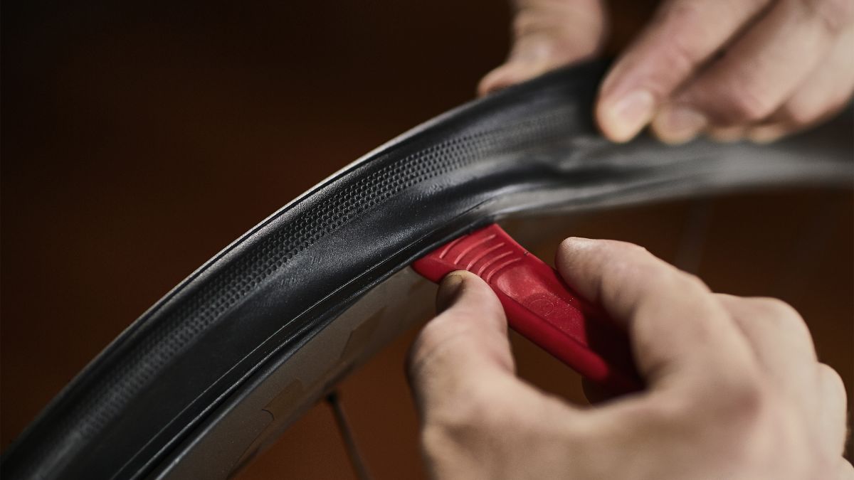 Inside of a online bike tire