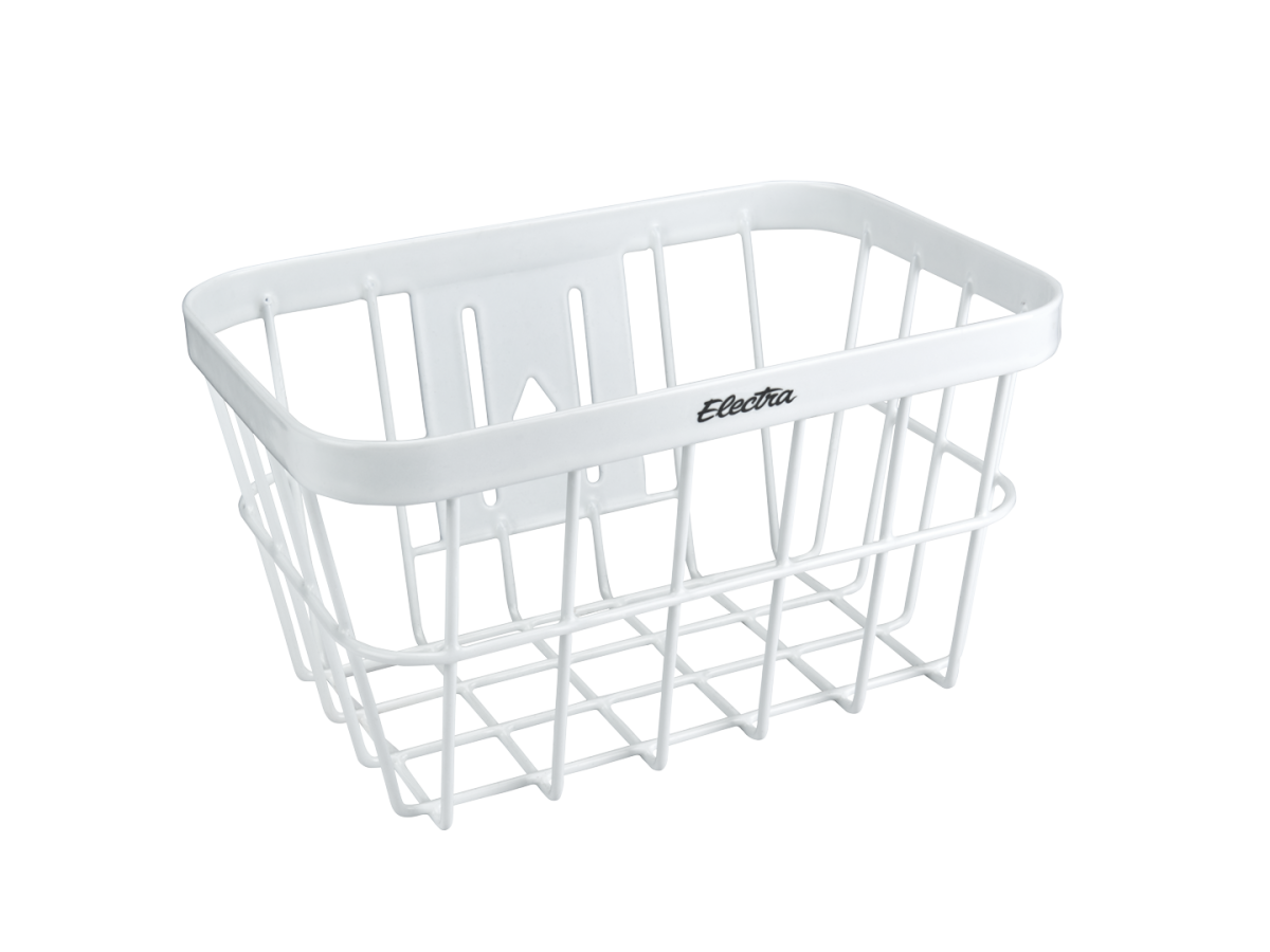 Electra white basket sale