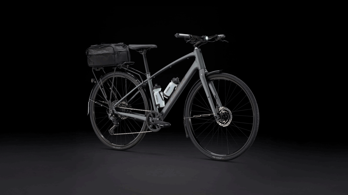 TREK FX4 ボントレガー、カーボン ブラックハンドル　グリップ付き TREK FX4 ボントレガー、カーボン ブラックハンドル グリップ