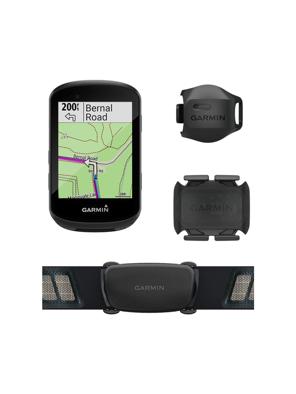 Garmin GPS CycloComputer Sensor Bundle, Edge 530 Advanced Bike GPS (with  HRM and Speed/Cadence Sensors)