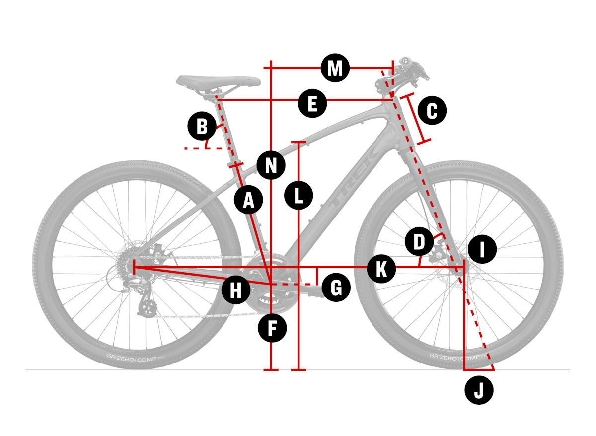 Bike geometry diagram
