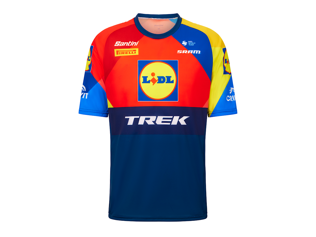 支給品　Tシャツ　Lidl TREK　サイクルジャージ　リドルトレック　新品 Santini Lidl-Trek Replica Tech Tee - Trek Bikes