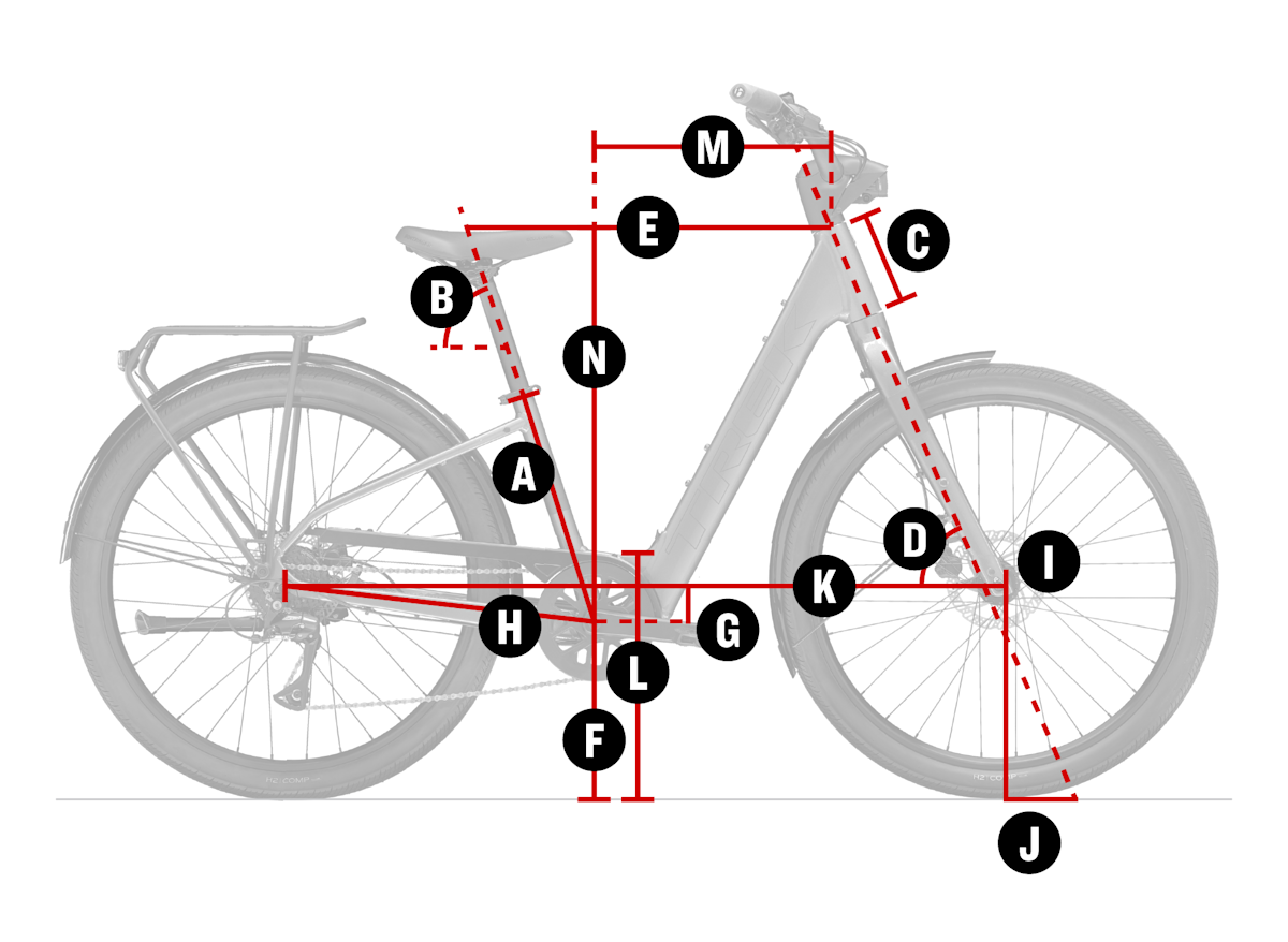 Bike geometry diagram