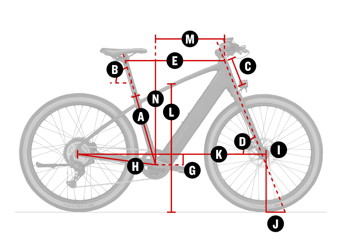 Bike geometry diagram