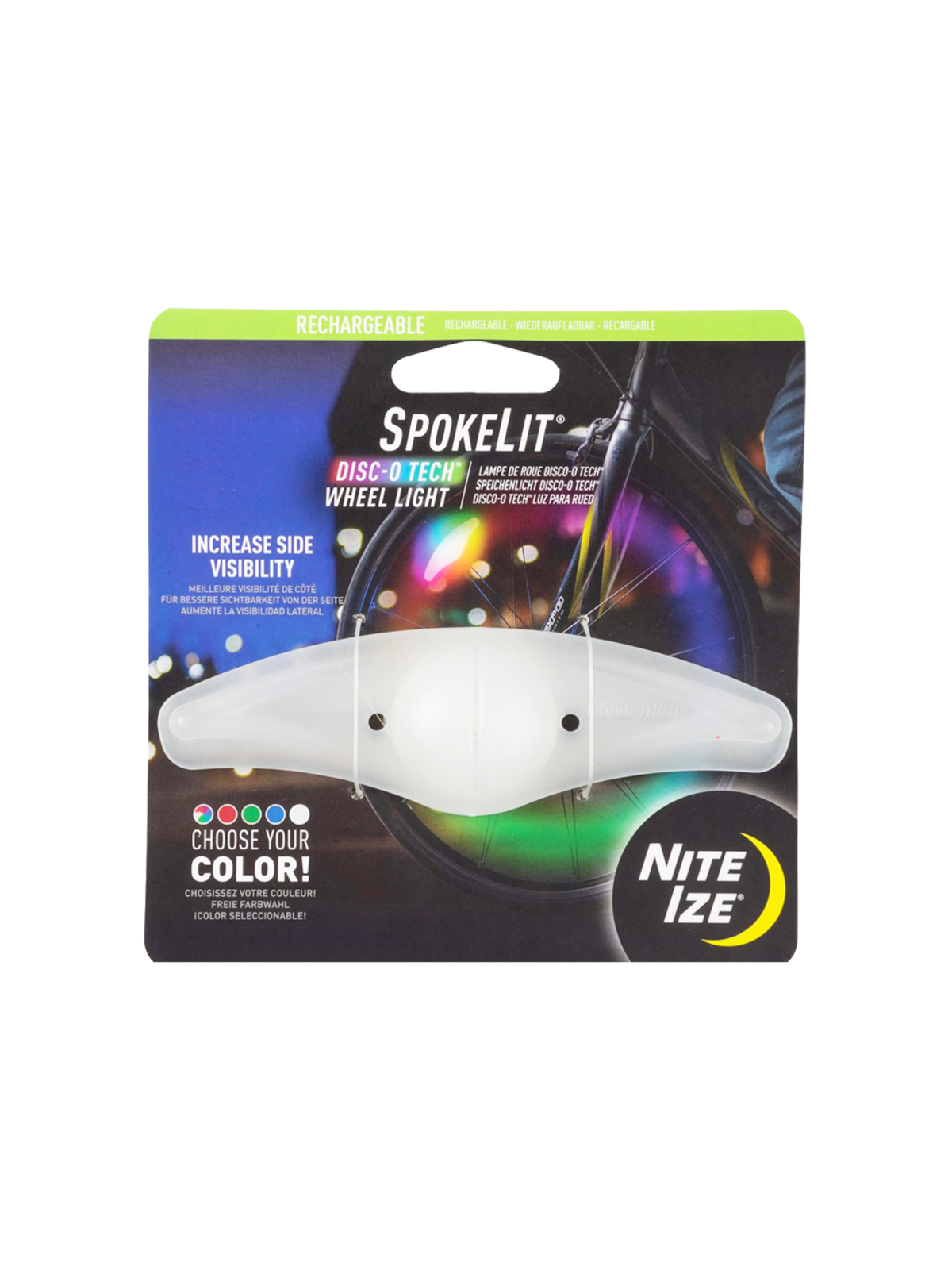 nite ize spokelit led wheel light disco select