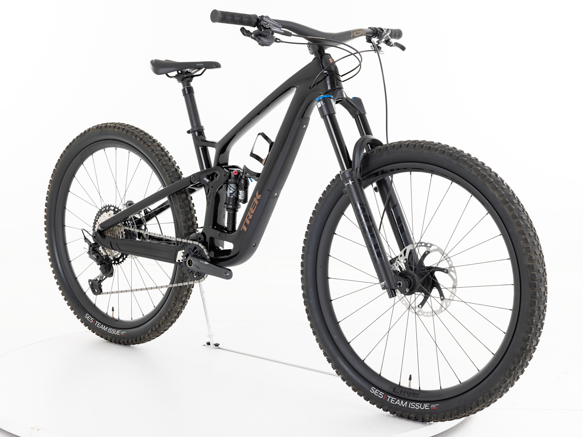 FUEL+ LX 9.8 XT Electric Mountain Bike - Gloss Navy Smoke/Matte Trek Black