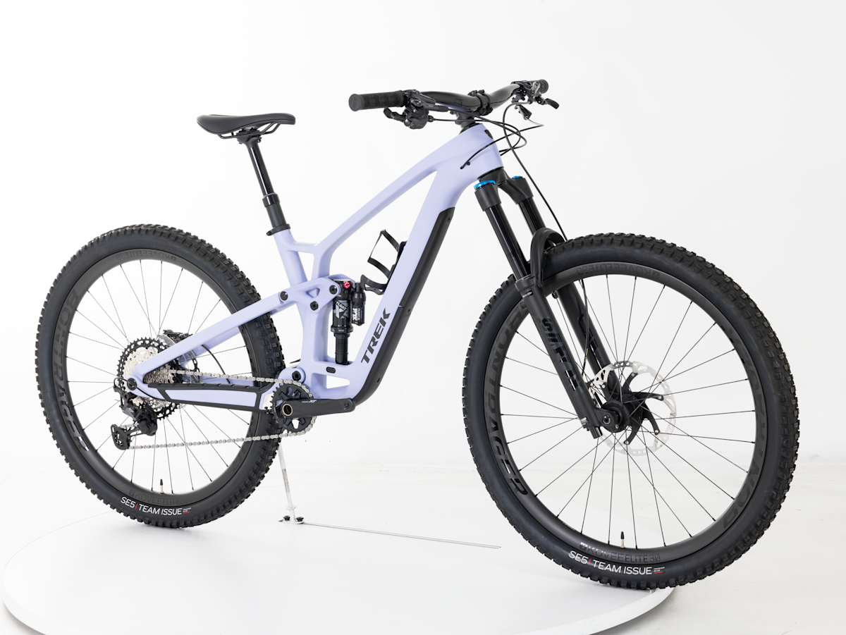 FUEL+ MX 9.8 XT Electric Mountain Bike - Gloss Navy Smoke/Matte Trek Black main image 1