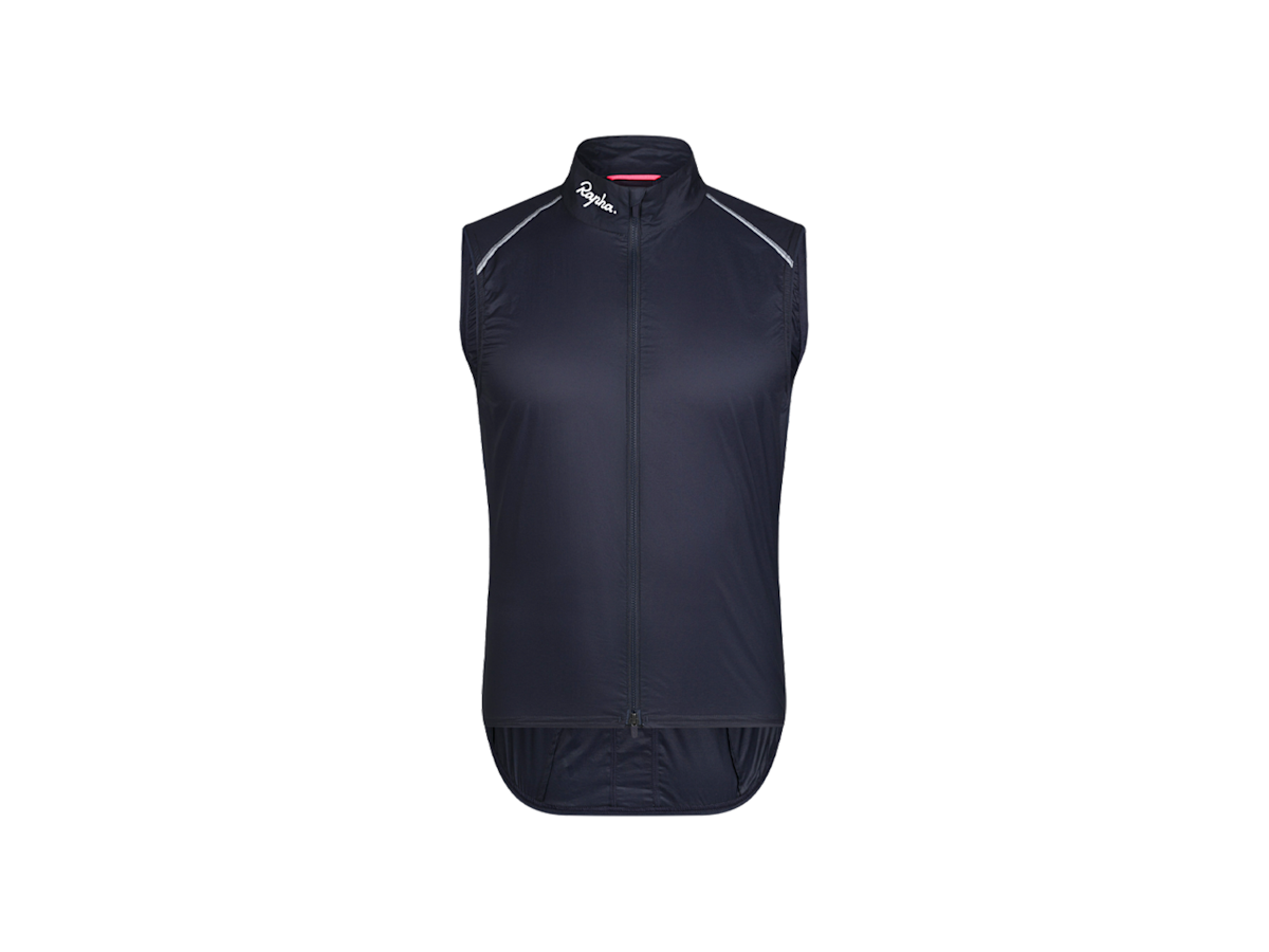 RAPHA Men's White Black Check Print Classic Wind Cycling