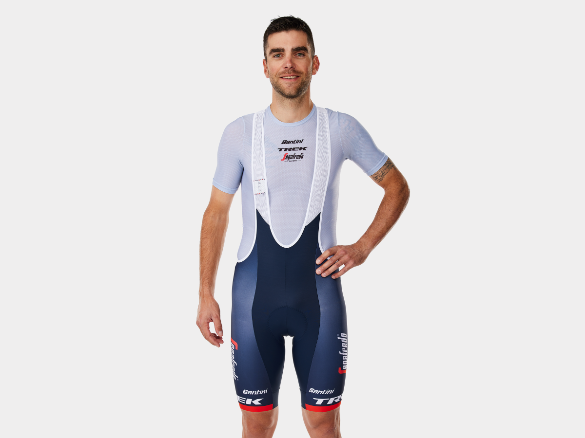 Trek bib shorts and shop jersey