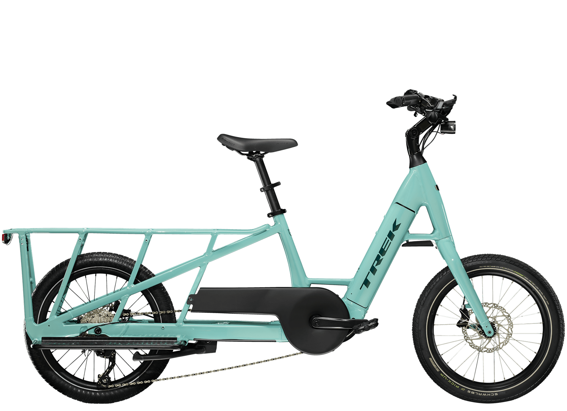 Trek Fetch+ 2 in an alternative colourway, side profile on white background