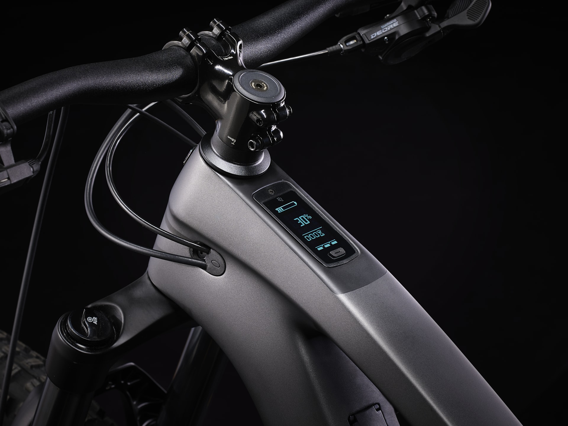 Trek Fuel EXe 9.5 alternate angle or component detail on white background