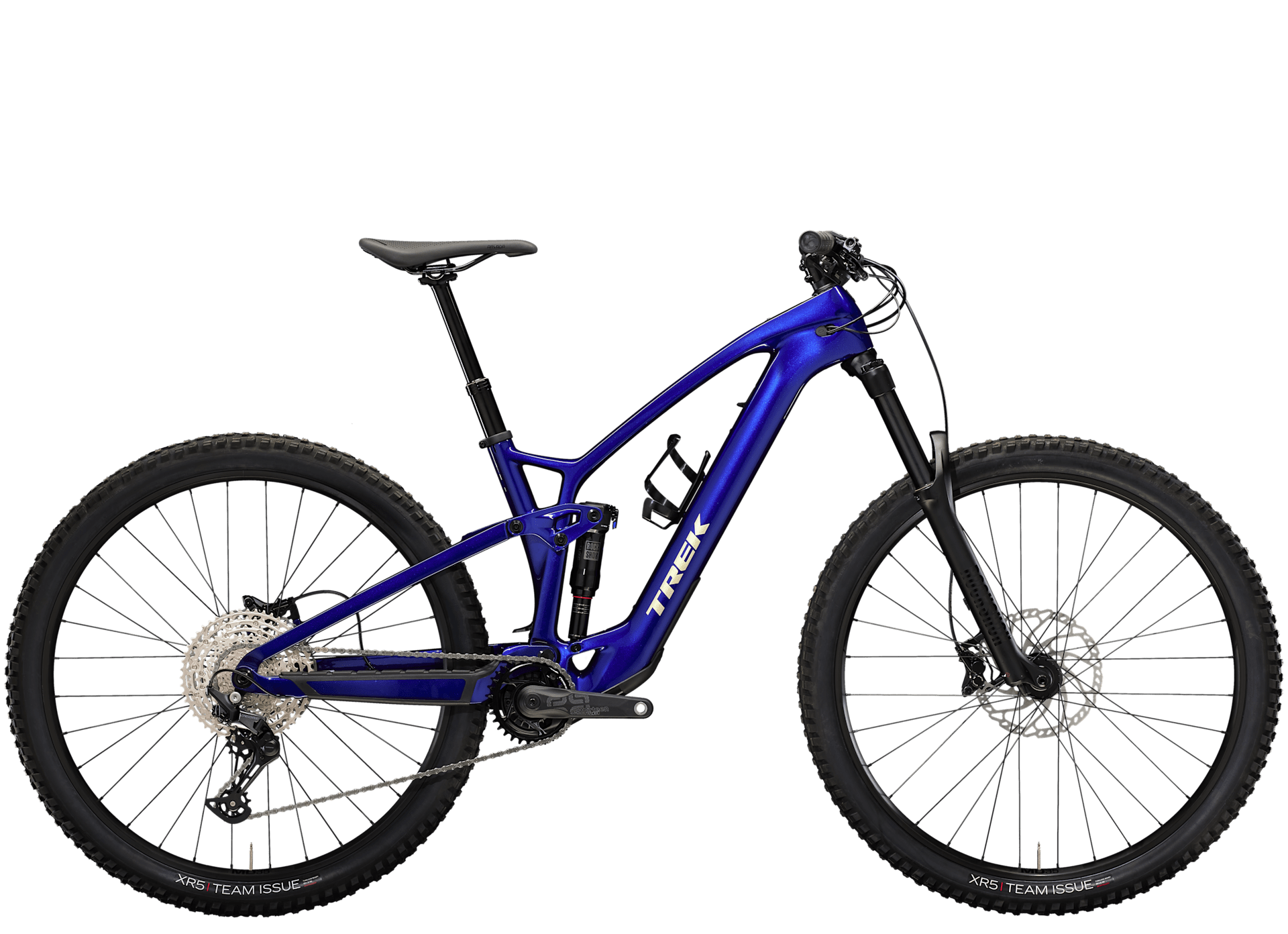 Trek Fuel EXe 9.5 in an alternative colourway, side profile on white background
