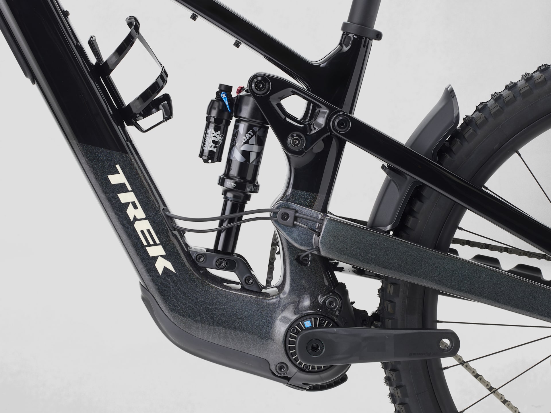 Trek Slash+ 9.7 alternate angle or component detail on white background