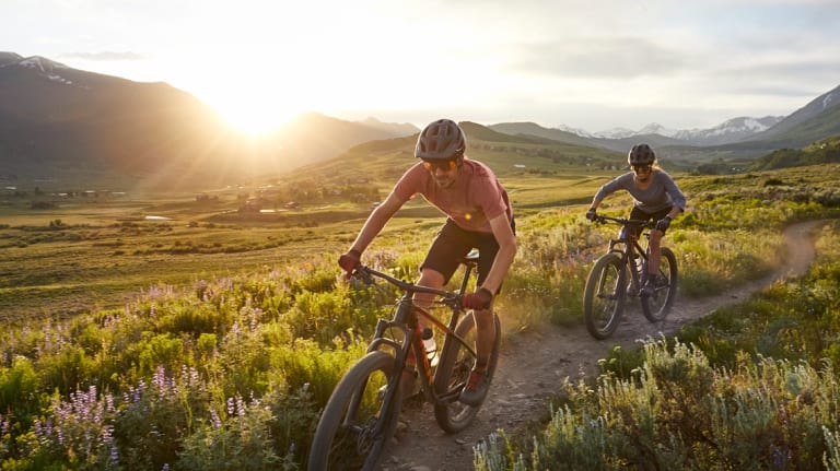 Mountain, road, cross, gravel