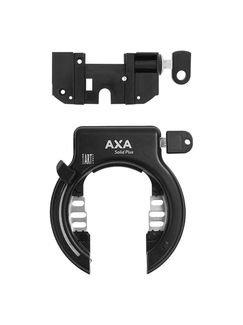 AXA Bosch 2 Rack Battery with Solid-Plus Ring Lock & Removeable Key