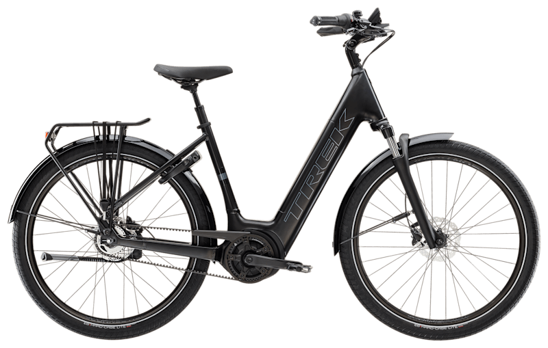 Městské elektrokolo Trek District+ 4 Coaster Belt Lowstep