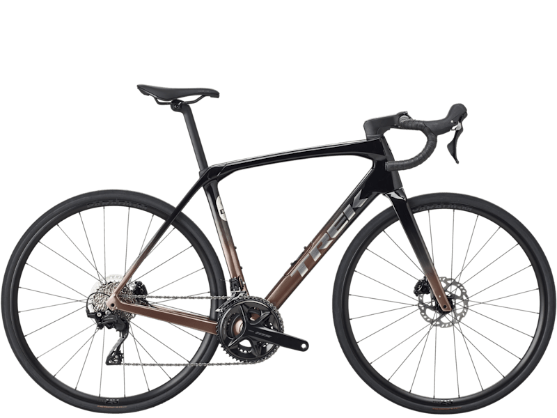 Silniční kolo Trek Domane SL 5 Gen 4 Era bílé/Glowstick/Coral Fade